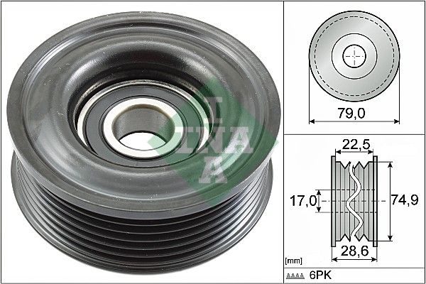 Обвідний ролик ременя приводного SCHAEFFLER INA 532072110 - zapix