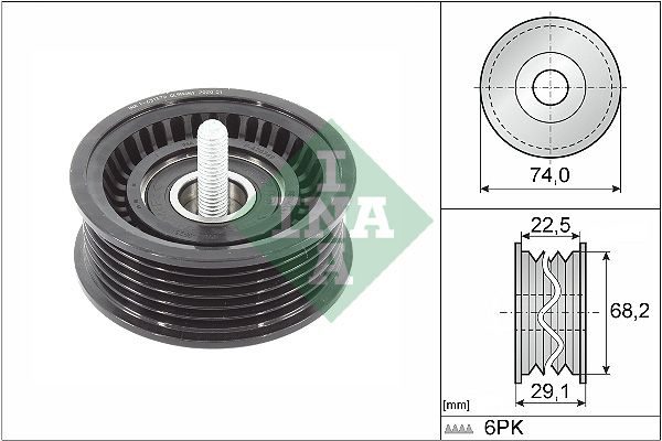 Обвідний ролик ременя приводного SCHAEFFLER INA 532078410 - zapix