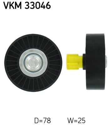 Обвідний ролик ременя приводного SKF VKM33046 - zapix