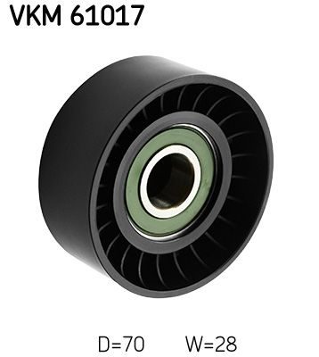 Обвідний ролик ременя приводного SKF VKM61017 - zapix