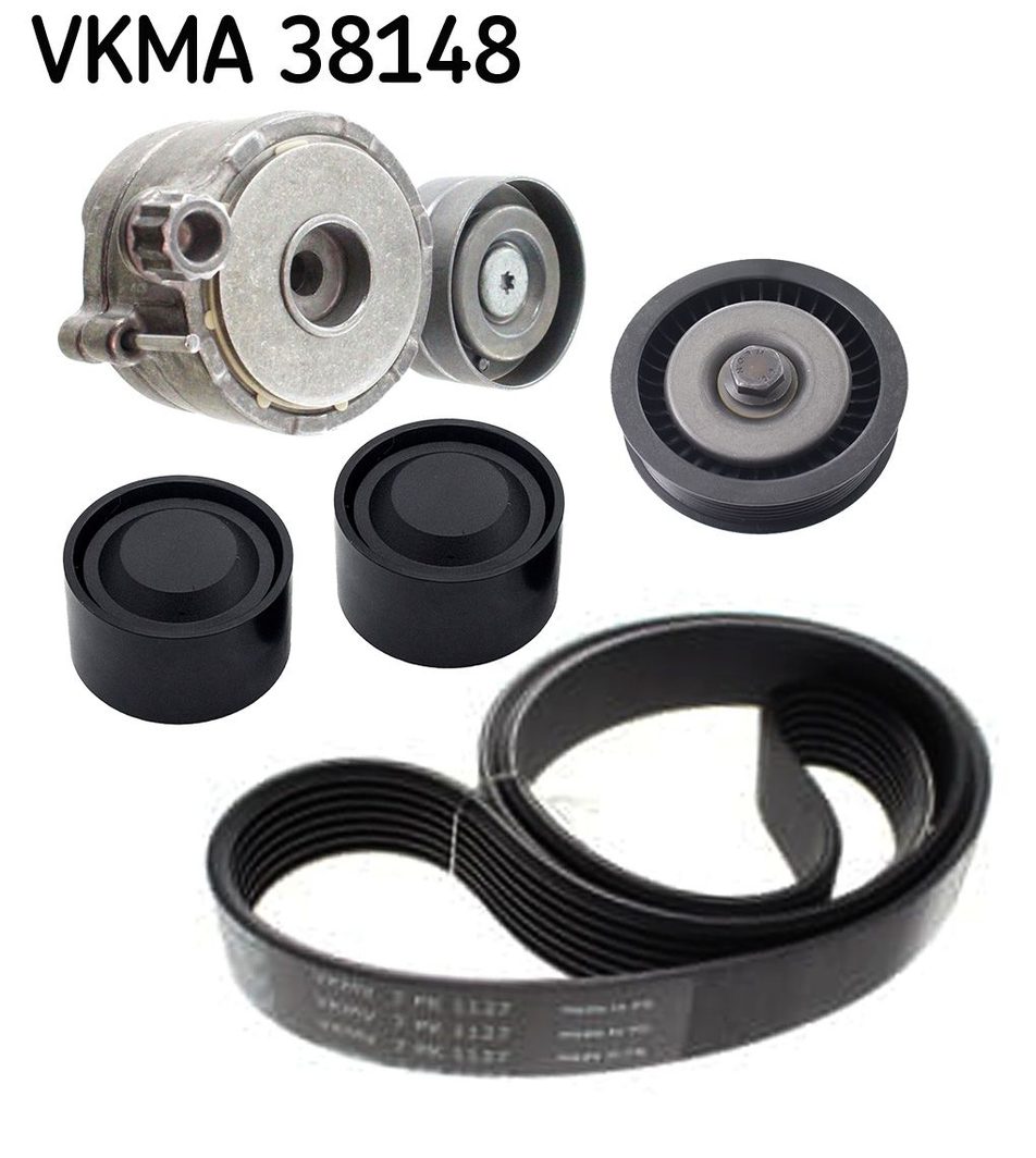 Комплект поліклинових ременів SKF VKMA38148 - zapix