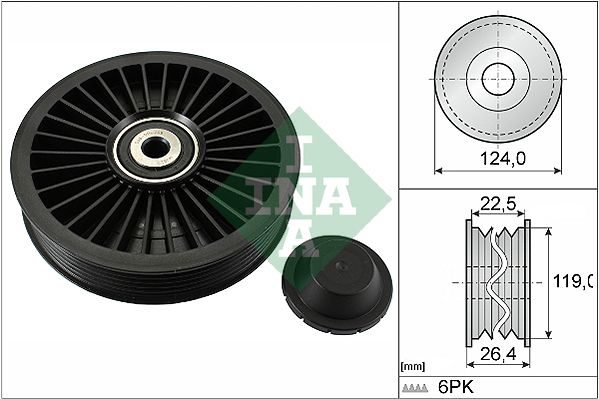 Обвідний ролик ременя приводного SCHAEFFLER INA 532024210 - zapix