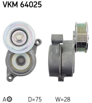 Натяжний пристрій ременя поліклінового SKF VKM64025 - zapix