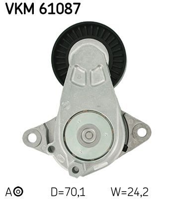 Натяжний пристрій ременя поліклінового SKF VKM61087 - zapix