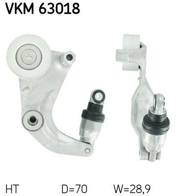 Натяжний пристрій ременя поліклінового SKF VKM63018 - zapix