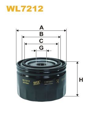 Оливний фільтр WIX FILTERS WL7212