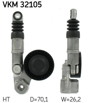 Натяжний пристрій ременя поліклінового SKF VKM32105 - zapix