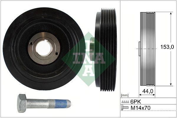 Шків колінвалу SCHAEFFLER INA 544004220 - zapix