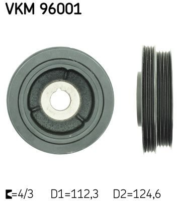Шків колінвалу SKF VKM96001 - zapix