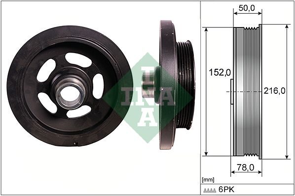Шків колінвалу SCHAEFFLER INA 544011110 - zapix