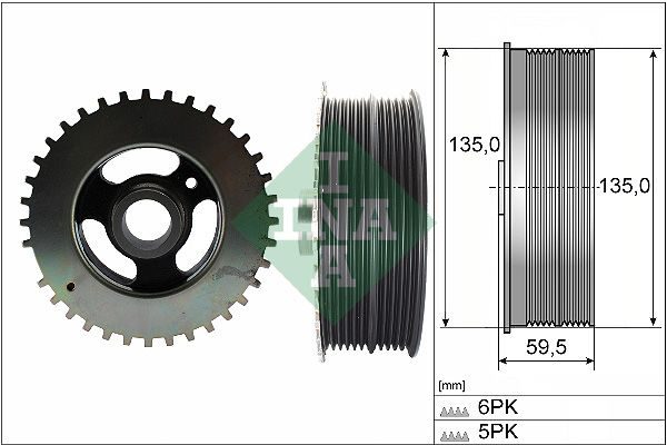 Шків колінвалу SCHAEFFLER INA 544015210 - zapix