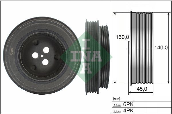Шків колінвалу SCHAEFFLER INA 544013110 - zapix