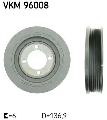 Шків колінвалу SKF VKM96008 - zapix