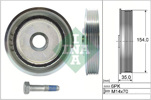 Шків колінвалу SCHAEFFLER INA 544011220 - zapix