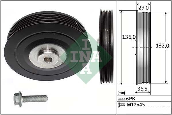 Шків колінвалу SCHAEFFLER INA 544000720 - zapix