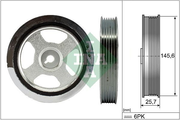 Шків колінвалу SCHAEFFLER INA 544017610 - zapix