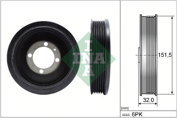 Шків колінвалу SCHAEFFLER INA 544012310 - zapix