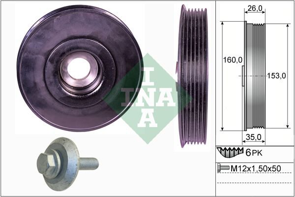 Шків колінвалу SCHAEFFLER INA 544007920 - zapix
