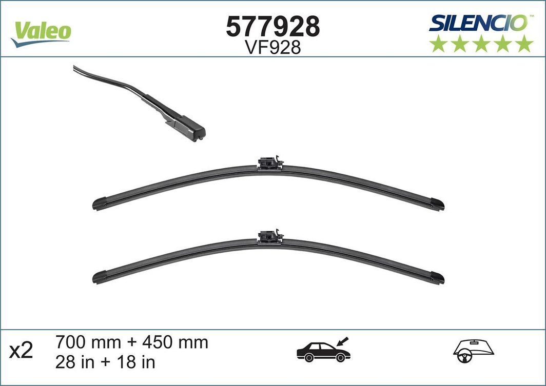 Щітка склоочисника VALEO 577928 - zapix