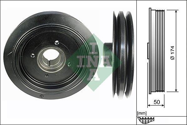 Шків колінвалу SCHAEFFLER INA 544010710 - zapix