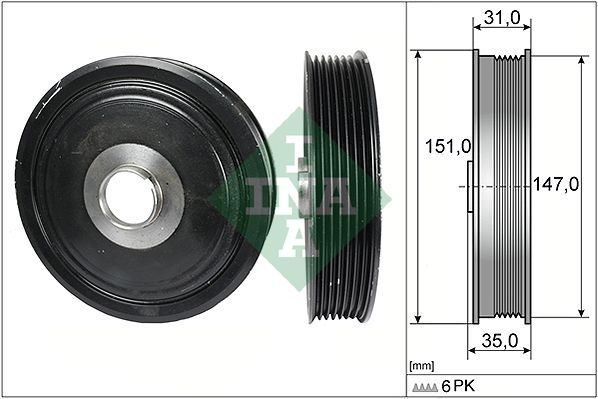 Шків колінвалу SCHAEFFLER INA 544011010 - zapix
