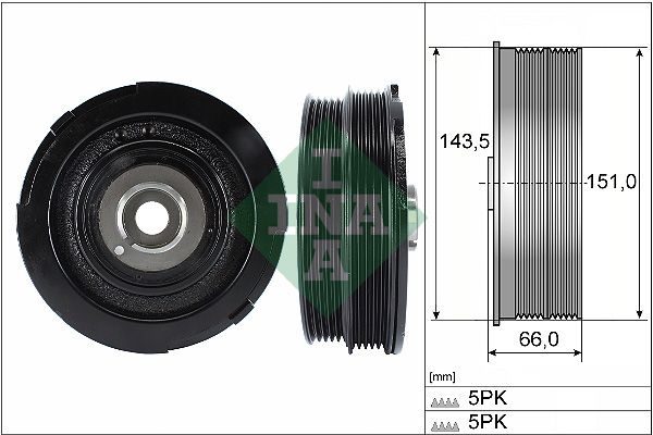 Шків колінвалу SCHAEFFLER INA 544006910 - zapix