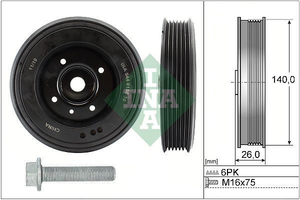 Шків колінвалу SCHAEFFLER INA 544015820 - zapix