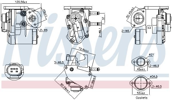 Клапан EGR NISSENS 98236 - zapix