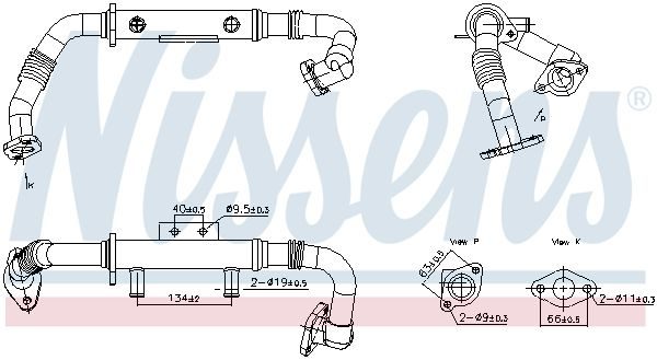 Радіатор EGR NISSENS 989428 - zapix