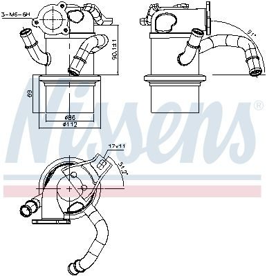 Радіатор EGR NISSENS 989315 - zapix