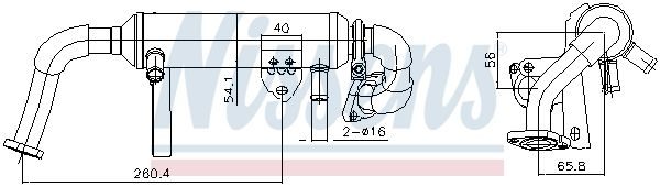 Радіатор EGR NISSENS 989482 - zapix
