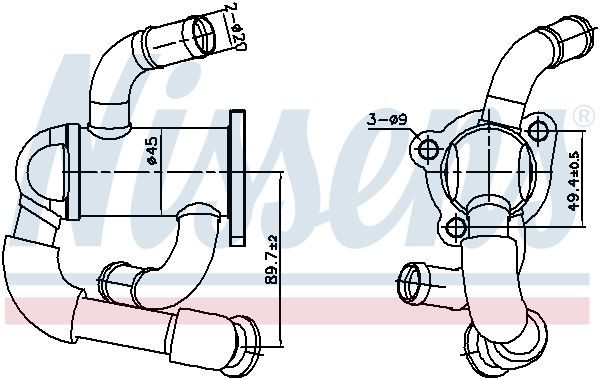 Радіатор EGR NISSENS 989433 - zapix