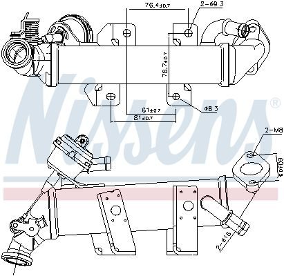 Радіатор EGR NISSENS 989389 - zapix
