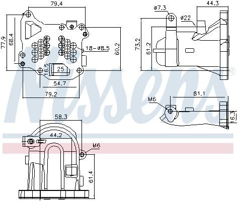 Радіатор EGR NISSENS 989313 - zapix