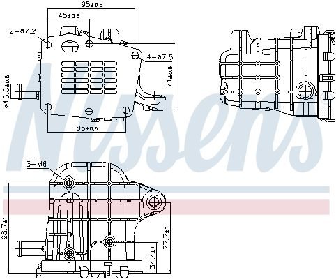 Радіатор EGR NISSENS 989481 - zapix