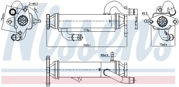 Радіатор EGR NISSENS 989328 - zapix