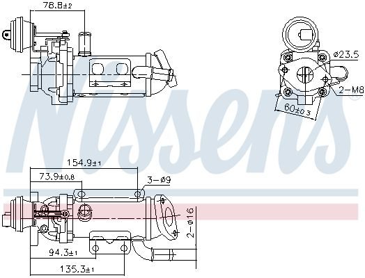 Радіатор EGR NISSENS 989289 - zapix