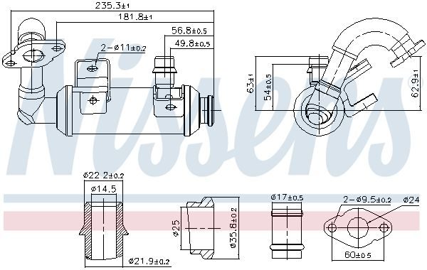 Радіатор EGR NISSENS 989407 - zapix