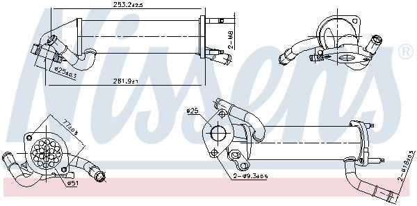 Радіатор EGR NISSENS 989449 - zapix