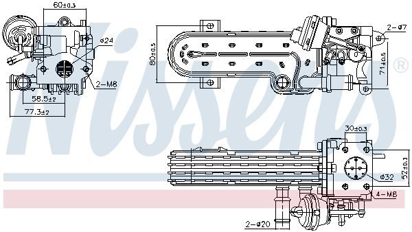 Радіатор EGR NISSENS 989413