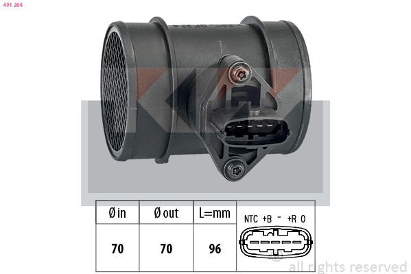 Витратомір повітря KW 491264 - zapix
