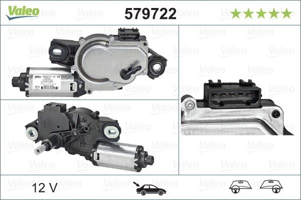 Двигун склоочисника VALEO 579722 - zapix
