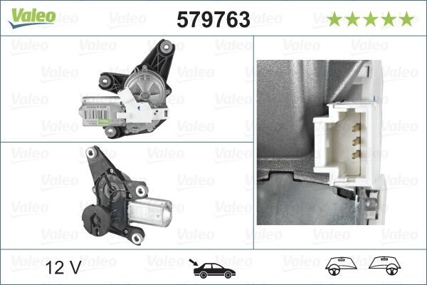 Двигун склоочисника VALEO 579763 - zapix
