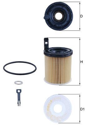 Оливний фільтр MAHLE OX1121D - zapix