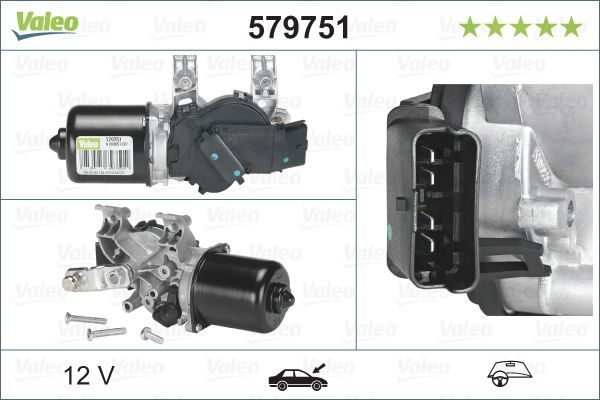 Двигун склоочисника VALEO 579751 - zapix