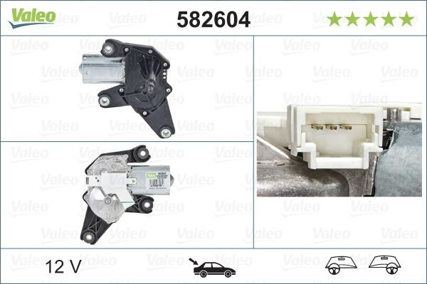 Двигун склоочисника VALEO 582604 - zapix