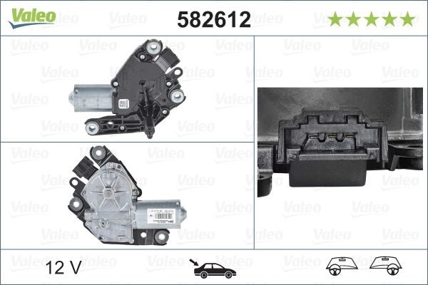 Двигун склоочисника VALEO 582612 - zapix