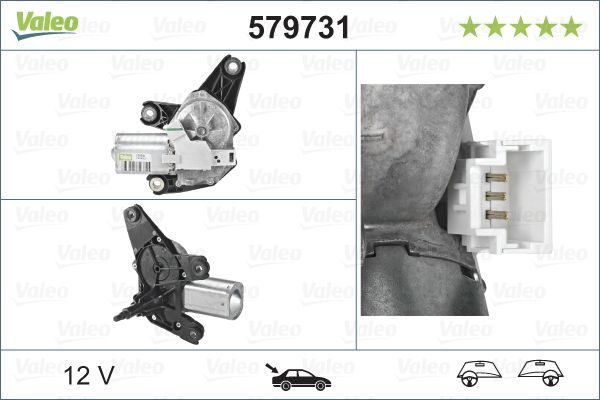 Двигун склоочисника VALEO 579731 - zapix