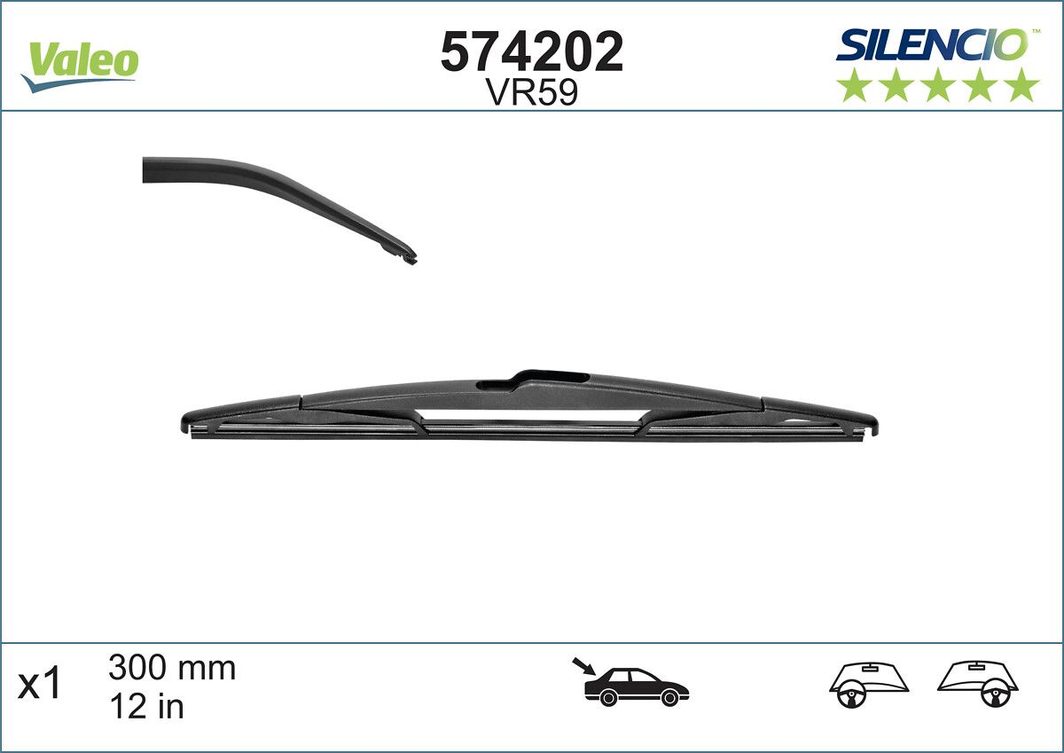 Щітка склоочисника VALEO 574202 - zapix