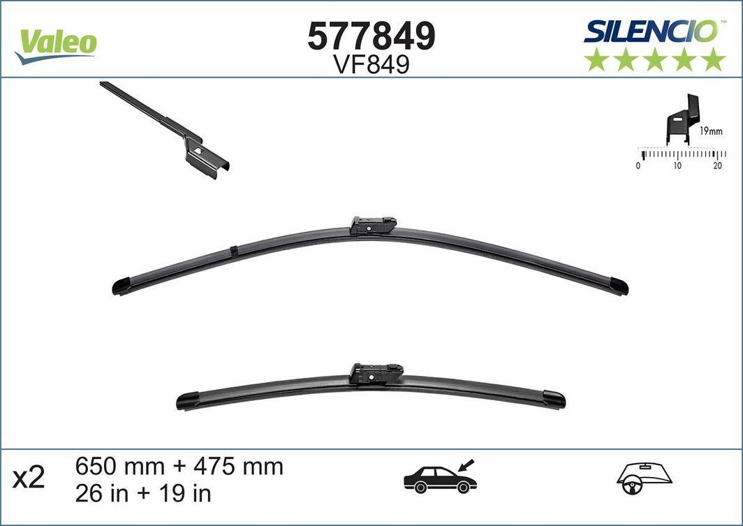 Щітка склоочисника VALEO 577849 - zapix